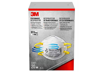 Image: 3M 8210 Plus N95 Particulate Respirator Disposable Dust Masks (by 3M Safety)