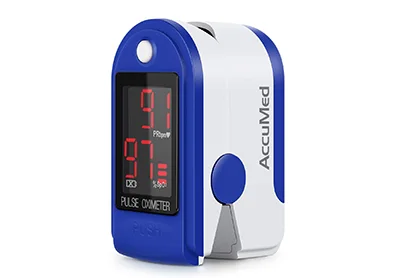 Image: AccuMed CMS50DL Fingertip Pulse Oximeter (by AccuMed)