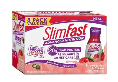 Image: Advanced Nutrition Strawberries and Cream Shakes (by Slimfast)