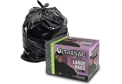 Image: Aluf Plastics UltraSac 33 Gallon Heavy Duty Large Trash Bags (by Aluf Plastics)