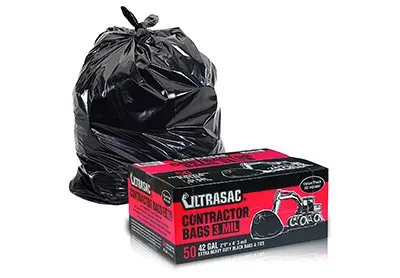 Image: Aluf Plastics UltraSac 42 Gallon Industrial Contractor Trash Bags (by Aluf Plastics)