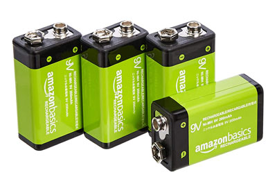 Image: AmazonBasics 9V Rechargeable Cell Batteries (by AmazonBasics)