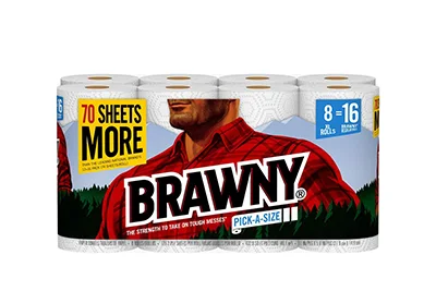 Image: Brawny Pick-A-Size Paper Towels with 8 XL Rolls (by Brawny)