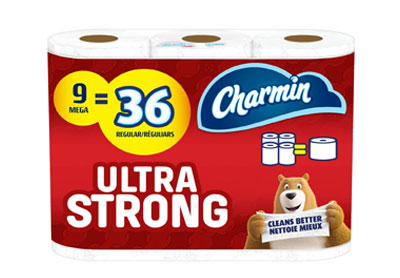 Image: Charmin Ultra Strong Toilet Paper 9 Mega Roll (by Charmin)