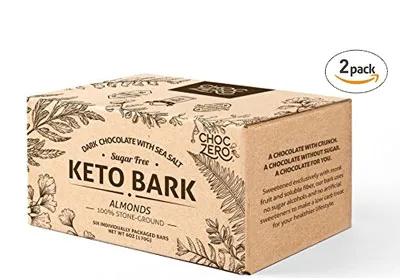 Image: ChocZero Keto Bark Dark Chocolate Almonds