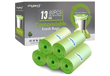 Image: FORID 13 Gallon Tall Kitchen Compostable Trash Bags (by FORID)