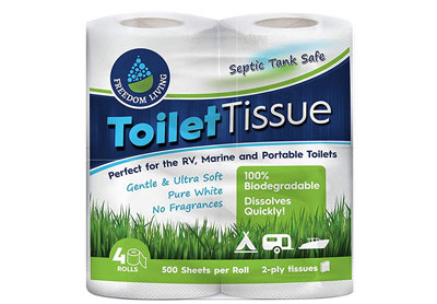 Image: Freedom Living Septic Tank Safe Toilet Tissue (by Freedom Living)