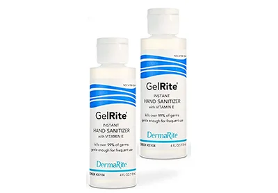 Image: GelRite Instant Hand Sanitizer Gel with Vitamin E (by DermaRite)