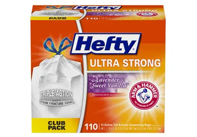 Image: Hefty Ultra Strong Tall Kitchen Trash Bags-13 Gallon, 110 Bags (by Hefty)