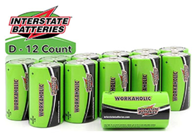 Image: Interstate Batteries Workaholic D Alkaline Batteries (by Interstate Batteries)