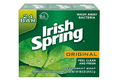 Image: Irish Spring Original Deodorant Bar Soap-24 Bars (by Irish Spring)