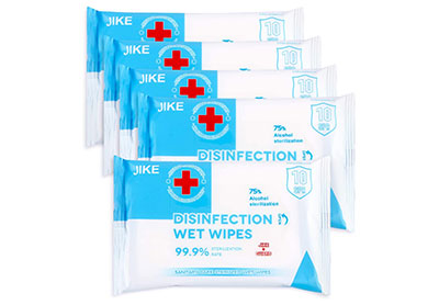 Image: JIKE 75% Alcohol Disinfecting Wet Wipes (by AYOGU)