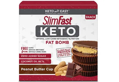 Image: Keto Fat Bomb Peanut Butter cups (by SlimFast)