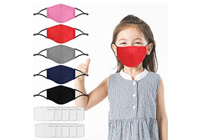 Image: Kids Face Mask with PM2.5 Activated Carbon Filter (by Bageek)