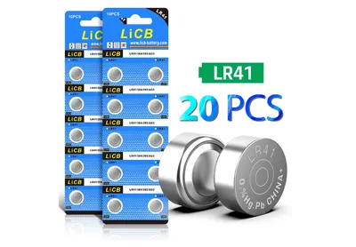 Image: LiCB LR41 384 392 AG3 Button Coin Cell Batteries (by LiCB)
