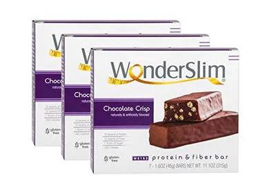 Image: Low-Carb Chocolate Crisp Protein and fiber Bar (by WonderSlim)