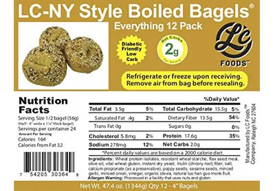 Image: Low Carb Everything Bagels (by LC-Foods)