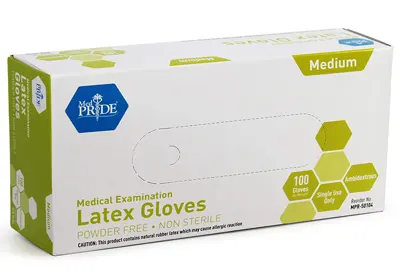 Image: Medpride Medical Exam Latex Gloves (by MED PRIDE)
