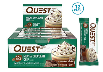 Image: Mocha Chocolate Chip Protein Bar (by Quest Nutrition)