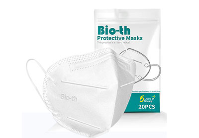 Image: N95 Disposable Dust Respirator Face Mouth Masks with Exhalation Valve (by GXOK)