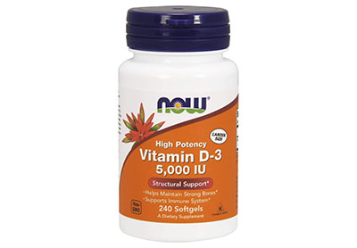 Image: NOW High Potency Vitamin D-3 Supplements 5000 IU (by NOW Foods)