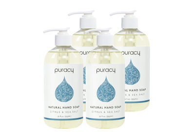 Image: Puracy Natural Citrus & Sea Salt Scent Liquid Hand Soap (by Puracy)