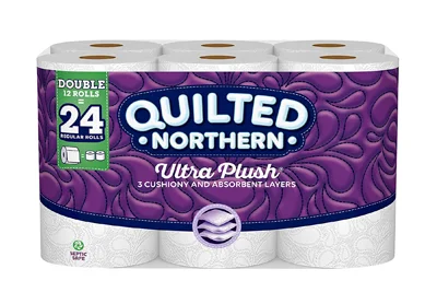 Image: Quilted Northern Ultra Plush Toilet Paper 12 Double Rolls (by Quilted Northern)