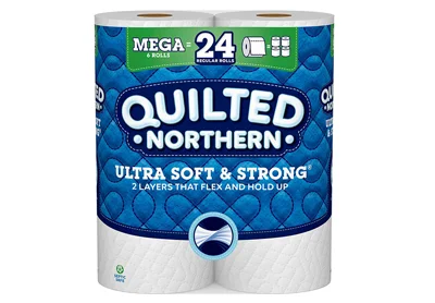 Image: Quilted Northern Ultra Soft & Strong Toilet Paper 6 Mega Rolls (by Quilted Northern)
