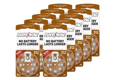 Image: Rayovac 312 Extra Advanced Hearing Aid Batteries (by Rayovac)