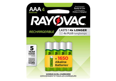 Image: Rayovac AAA Rechargeable Batteries (by Rayovac)