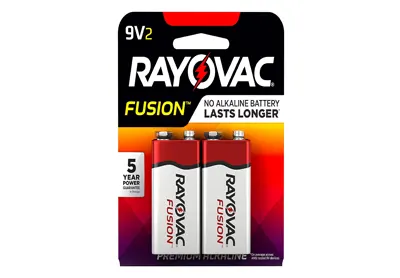 Image: Rayovac Fusion 9V Premium Alkaline Batteries (by Rayovac)
