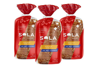 Image: SOLA: Golden Wheat Low Carb Sandwich Bread Loaf