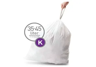 Image: Simplehuman Code K Bin Trash Can Bags-(9-12)Gallon, 20 Bags (by Simplehuman)