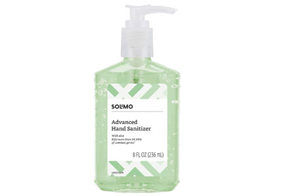 Image: Solimo Advanced Hand Sanitizer with Vitamin E and Aloe (by Solimo)