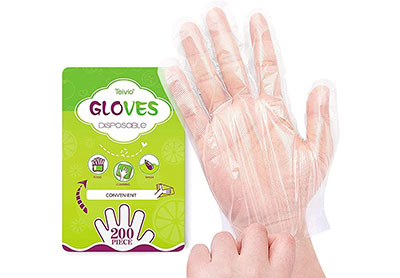 Image: Teivio Disposable Plastic Gloves (by Teivio)