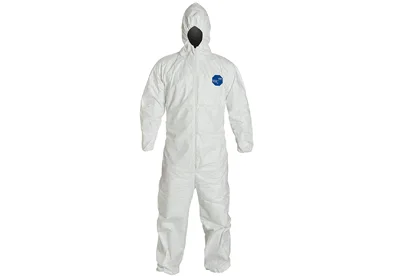 Image: Tyvek 400 TY127S Disposable Protective Coverall with Respirator-Fit Hood and Elastic Cuff (by DuPont)