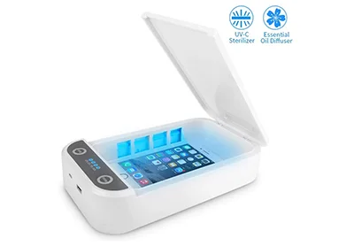 Image: YICHUMY Smartphone UV Light Sterilizer with Wireless Charger Holder (by YICHUMY)