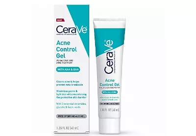 Image: CeraVe Acne Control Gel with AHA & BHA (1.35 Oz Pack) (by CeraVe)
