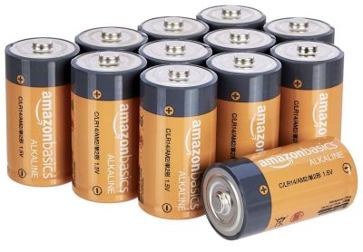 Image: Amazon Basics C Cell All-purpose Alkaline Batteries (12 x 16 Pack)