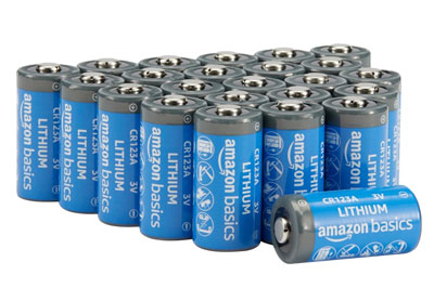 Image: Amazon Basics CR123A 3V Lithium Battery (24 Count)