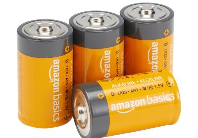 Image: Amazon Basics D Cell All-Purpose Alkaline Batteries (4 Pack)