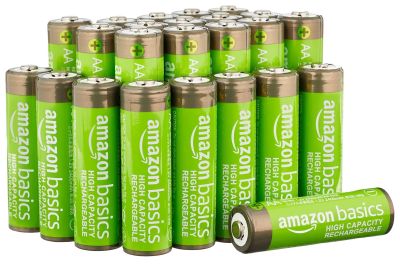 Image: Amazon Basics Rechargeable AA High Capacity NiMH Batteries (24 Count)
