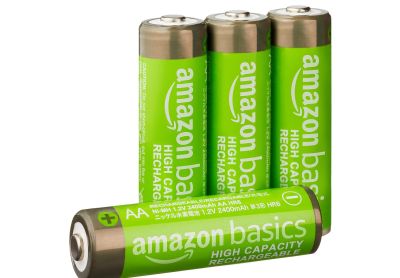 Image: Amazon Basics Rechargeable AA High Capacity NiMH Batteries (4 Count)
