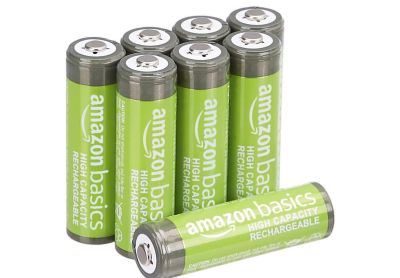 Image: Amazon Basics Rechargeable AA High Capacity NiMH Batteries (8 Count)