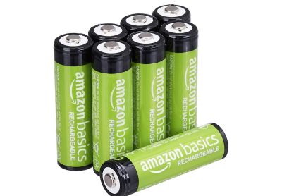Image: Amazon Basics Rechargeable AA NiMH Batteries (8 Count)