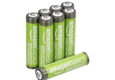 Image: Amazon Basics Rechargeable AAA High Capacity NiMH Batteries (8 Count)