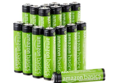 Image: Amazon Basics Rechargeable AAA NiMH Batteries (16 Count)