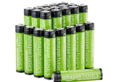 Image: Amazon Basics Rechargeable AAA NiMH Batteries (24 Count)
