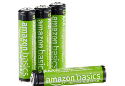Image: Amazon Basics Rechargeable AAA NiMH Batteries (4 Count)