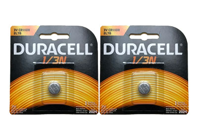 Image: Duracell 1/3N 3 Volt Lithium Batteries (1 x 2 Pack)